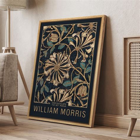 Framed Canvas Wall Art Prints William Morris Exhibition Honeysuckle ...