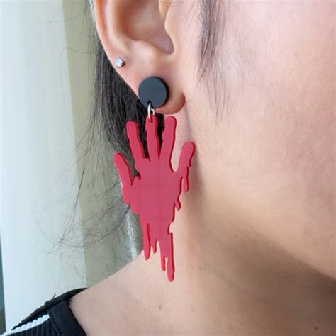 Bloody Hands Earrings – Nian by Nidhi