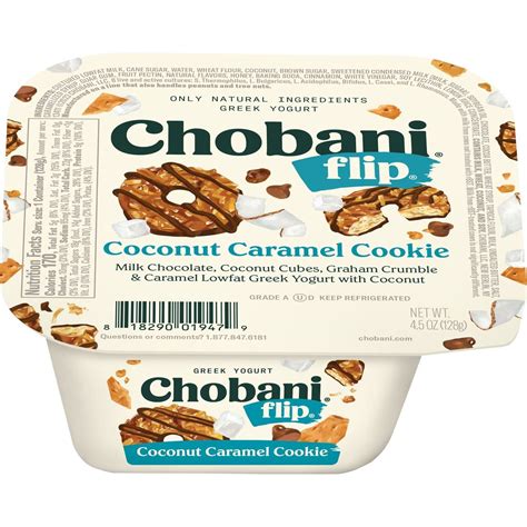 Chobani Flip Low-Fat Coconut Caramel Cookie Greek Yogurt - Shop Yogurt ...