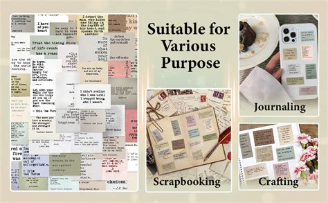 HASTHIP® 180 Sheet Retro Typewriter Style Motivational Quotes Stickers ...