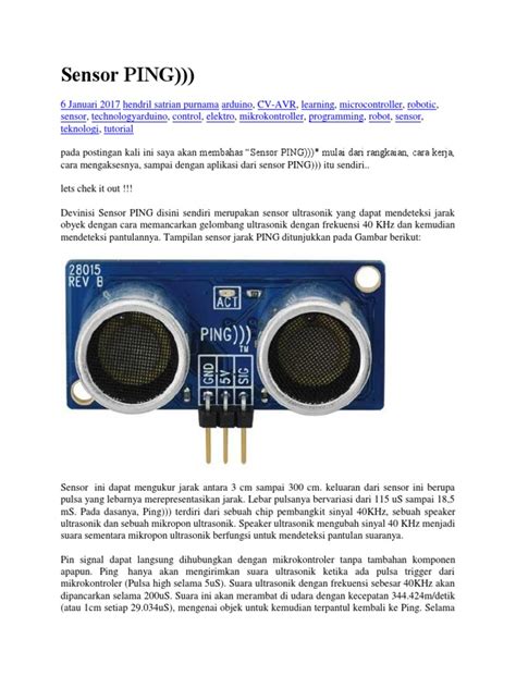 Ping Ultrasonic Sensor Coding 的图像结果