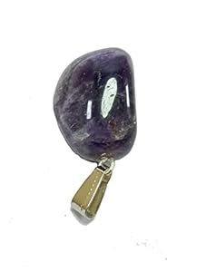 Buy Amethyst Tumbled Healing Pendant Necklace Healing Crystals Pendant ...