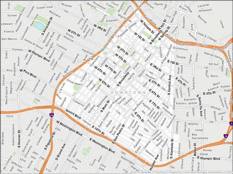 Downtown Los Angeles Map Residential | Do Business Here | Downtown LA