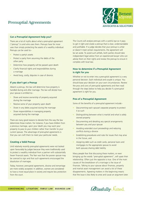 30+ Simple Prenuptial Agreement Templates [Prenup Examples]