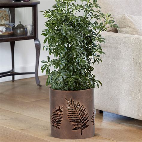 Buy Now!! Leaf Design Laser Cut Planter Stand | Decoworld — DECOWORLD