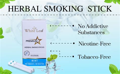 White Leaf Premium Herbal Smoke Cigarettes 100% Tobacco-Free, 100% ...