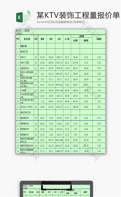 ktv装修预算表 帮您省钱又省力_装修经验_装信通网