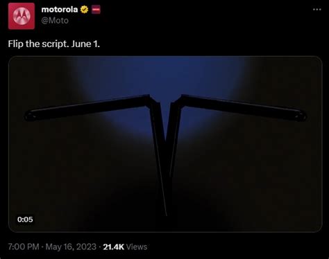 Motorola confirms launch of folding phone on June 1, new Razr Flip ...