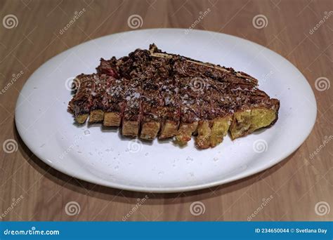 Chuleton, Traditional Spanish Rib Eye Steak in a Restaurant in Pamplona ...