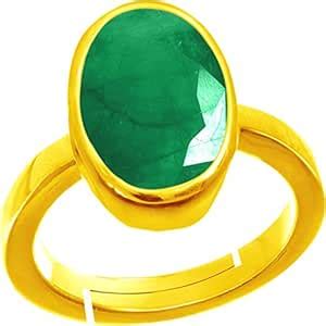 Accurate Traders Natural 5.25 Ratti Panna Stone Crystal Panchdhatu ...
