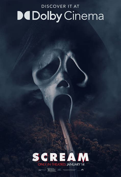 Ghostface Looms Over Woodsboro In Scream 5 Dolby Movie Poster