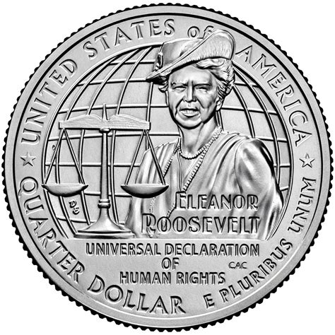 25 cents coin - Eleanor Roosevelt | USA 2023