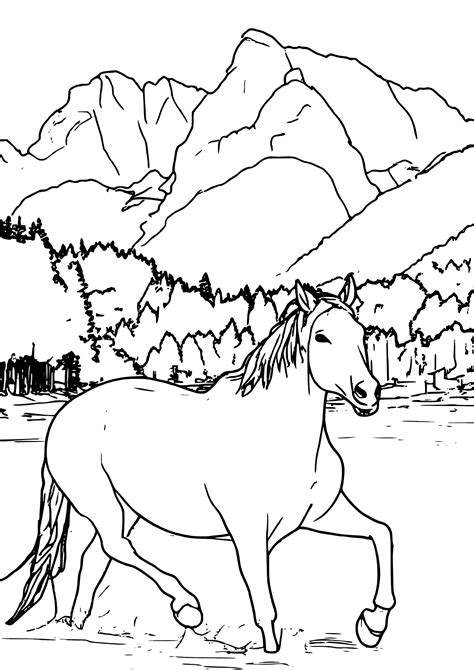 Real Horse Coloring Pages