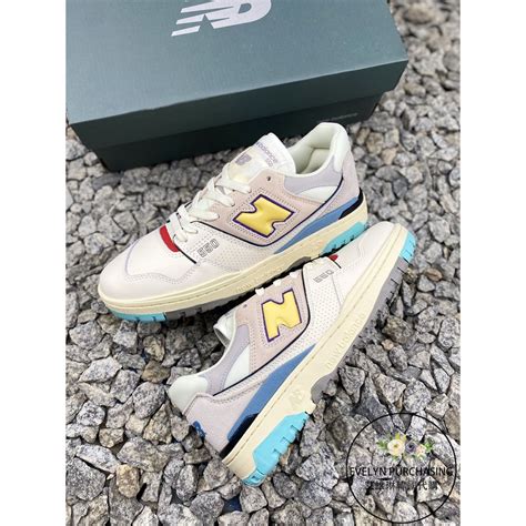 New Balance Novo Equilíbrio Série 550 BB550SSC Retrô Bege Azul Homens ...