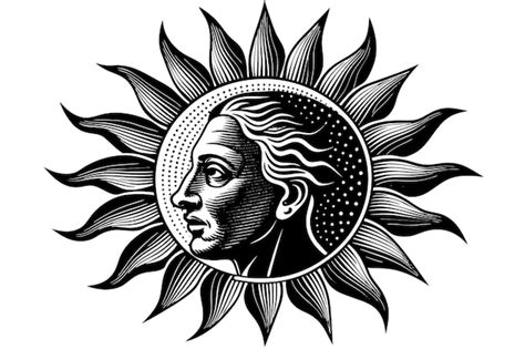 Perfil de sol padrão de meia tonalidade ilustração editorial do memento ...