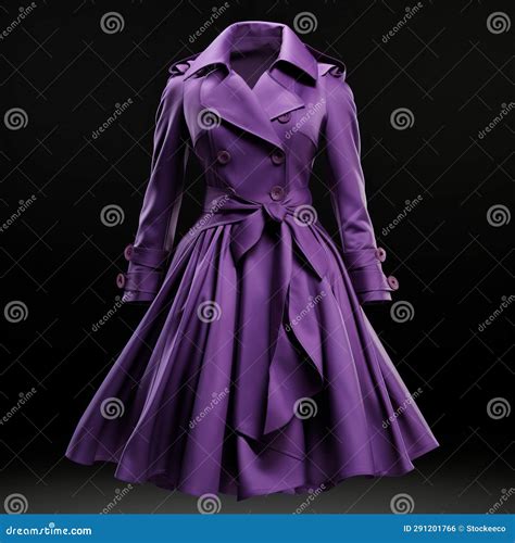 Purple Trench Coat - Romantic Flair, Timeless Beauty, Stylish Costume ...