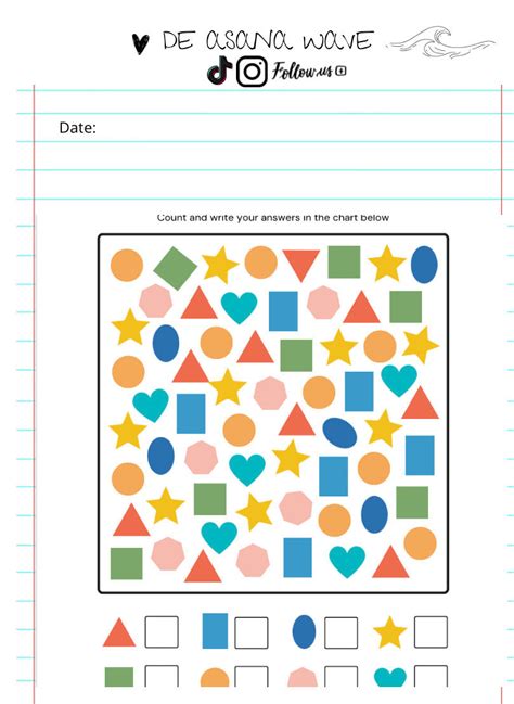 Counting Shapes Worksheet 的图像结果