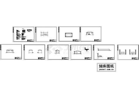 53平方米正源化工有限公司公厕建筑设计施工cad图纸，共十张_园林公建_土木在线