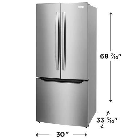 20 Cu. Ft. Standard-Depth French Door Refrigerator Stainless Steel ...