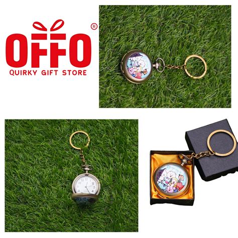 BTS BT21 Pocket Watch Keychain - 1