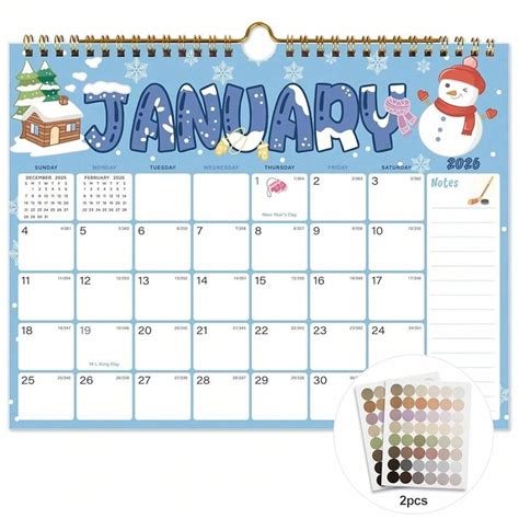 Calendario 2026-2027 - Calendario de pared mensual de 18 meses, de ...