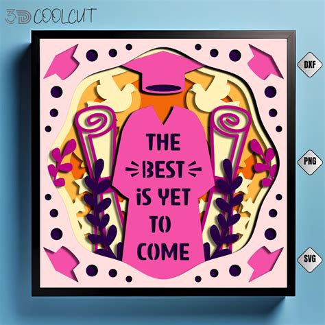 Buy Graduation Quotes Shadow Box SVG: DIY Paper Cut File Online in ...
