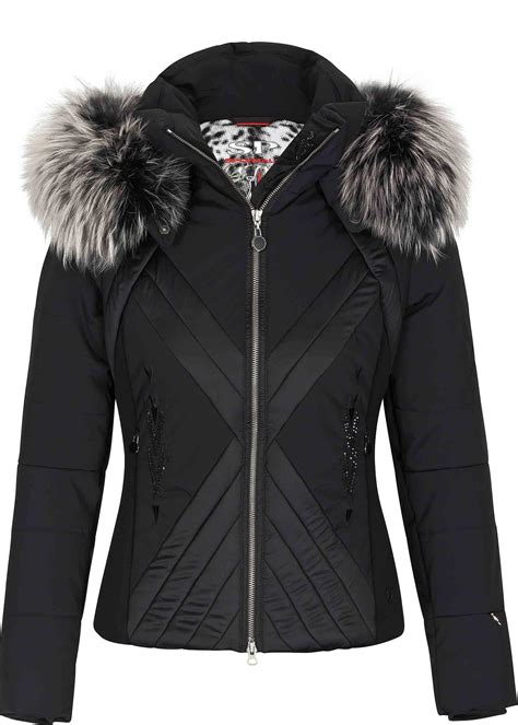 Women's Black And White Ski Coat at Robin Clark blog