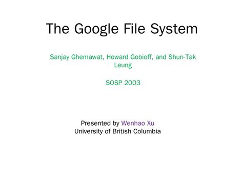 Google File System 的图像结果