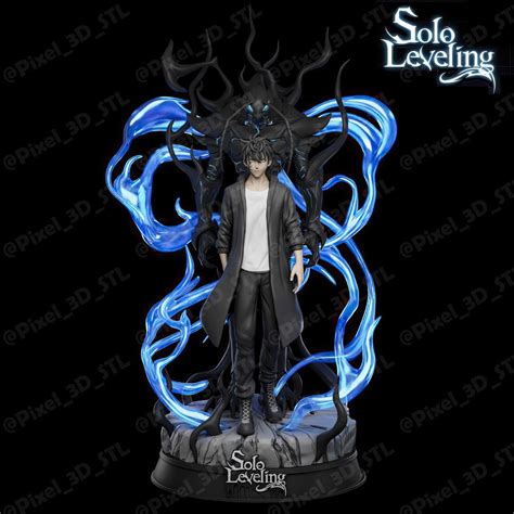 Solo Leveling STL Model, 3D Printable Solo Leveling Figure, Solo ...