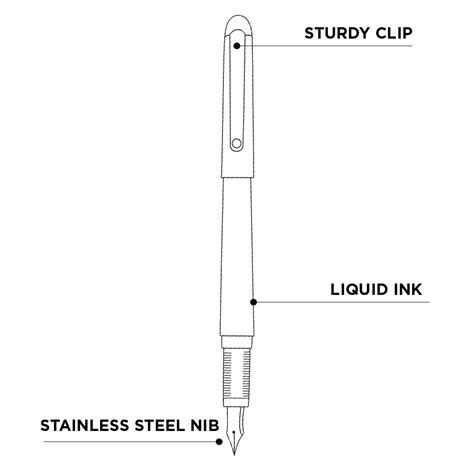 Pilot Vpen Fountain Pen - SCOOBOO - PILOT JAPAN