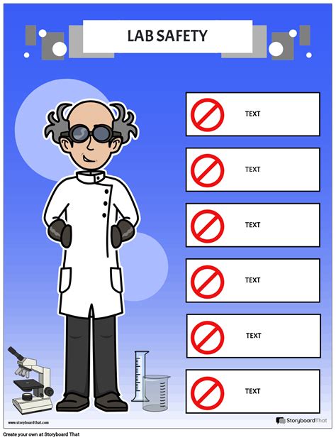 Science Safety Poster - Lab Safety Poster Project | StoryboardThat