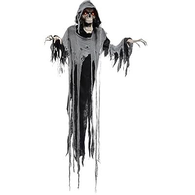 Buy Hanging Reaper 72 Inches Animated Halloween Prop Haunted House Yard ...