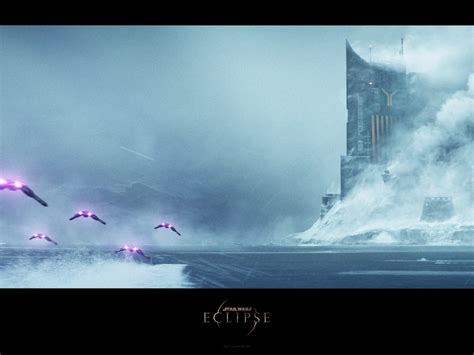 Download wallpaper rock, fiction, ice, fighters, fortress, Star wars ...