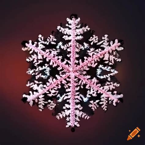 Koch snowflake fractal pattern on Craiyon
