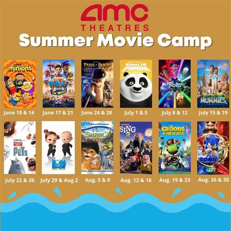 AMC Dine-In Thousand Oaks 14 Hosts Summer Movie Camp June through ...