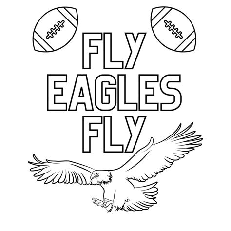 Philadelphia Eagles Logo Coloring Page