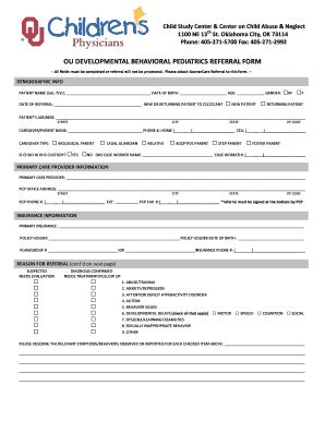 OK Child Study Center & Center On Child Abuse & Neglect OU ...