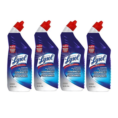 Lysol Advanced Limpiador Desinfectante para Inodoro 4 pza...