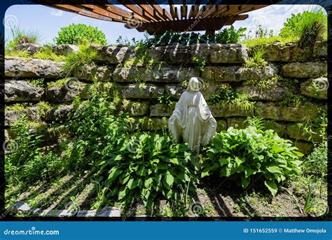 Grotto of the Virgin Mary Holy Family Shrine Gretna Nebraska Stock ...