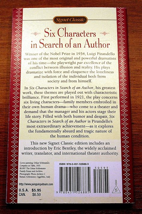 Six Characters in Search of an Author (1921) by Luigi Pirandello (1867 ...
