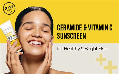 Dr. Sheth's Ceramide & Vitamin C Sunscreen SPF 50+ PA++++ |In-Vivo ...