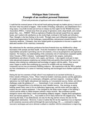 Personal Statement For Masters Example Pdf - Fill Online, Printable ...