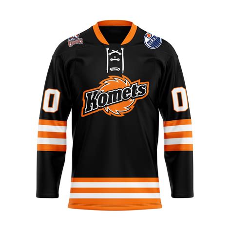 ECHL Fort Wayne Komets Personalized Black Lace Hockey Jersey – Style Spotx