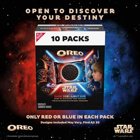 STAR WARS™ OREO Cookies, Special Edition, 10 Snack Packs (2 Cookies Per ...