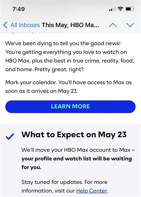 HBO MAX Subscription. I hope this email i received means that we will ...