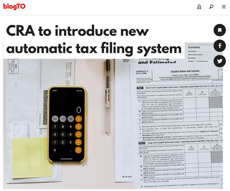 好消息！加拿大CRA宣布明年试点自动报税系统！不错过任何福利！_服务_低收入者_申报