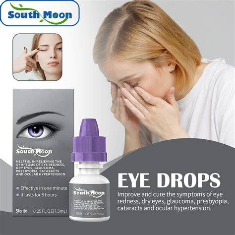 Gotas oculares rojas, Yanshi gotas para los ojos 7.5ml aliviar la fatiga ocular unisex Yanshi ...