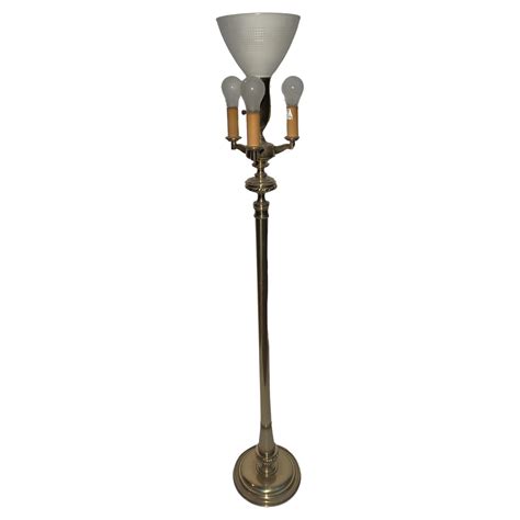 Stiffel Brass Tulip Shade Floor Lamp For Sale at 1stDibs | stiffel ...