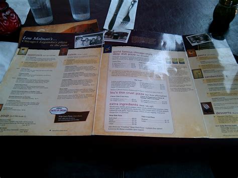 New Menu at Lou Malnati's