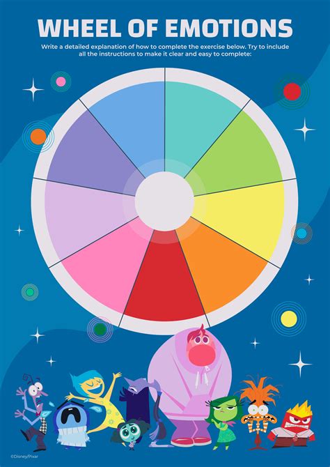 Inside Out 2 Emotions Worksheet | Premium Disney template | Inside out emotions, Inside out ...